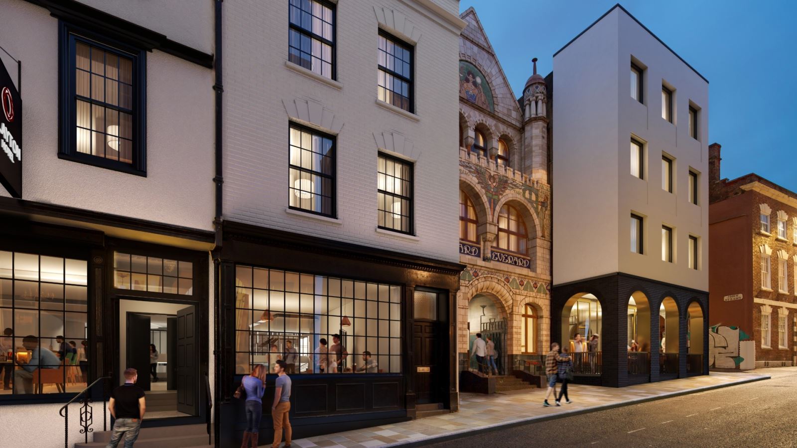 CGI of Clayton Hotel exterior